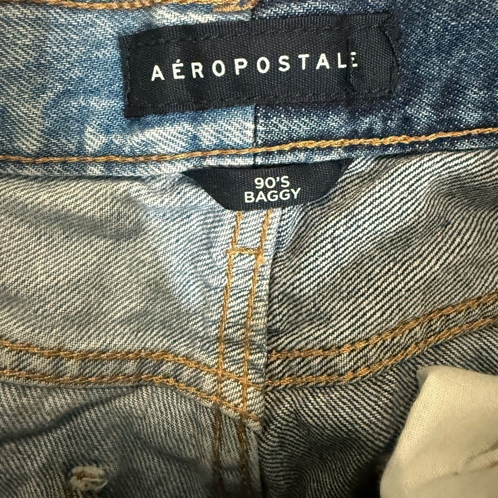 Aeropostale '90s High-Rise Baggy Carpenter Jean Size 8 - Picture 5 of 6